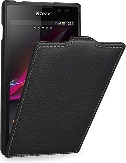 Фото Tetded Premium Leather Case for Sony Xperia C Black (SYS39HTSBK)