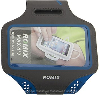 Фото Romix Touch Screen Armband Case Waterproof Blue (RH18-4.7BL)