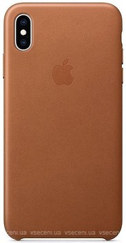 Фото Apple iPhone XS Max Leather Case Saddle Brown (MRWV2)