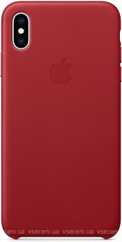 Фото Apple iPhone XS Max Leather Case Product Red (MRWQ2)