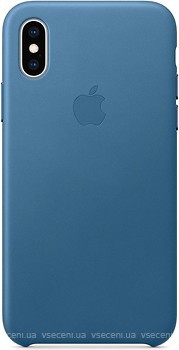 Фото Apple iPhone XS Leather Case Cape Cod Blue (MTET2)