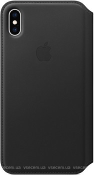 Фото Apple iPhone XS Max Leather Folio Black (MRX22)