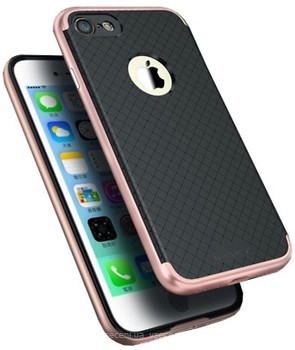 Фото iPaky TPU+PC Frame Silicone Case Apple iPhone 7 Plus Rose Gold