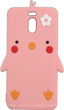 Фото Toto Silicon Cartoon Network Chicken Case Meizu M6 Note Pink