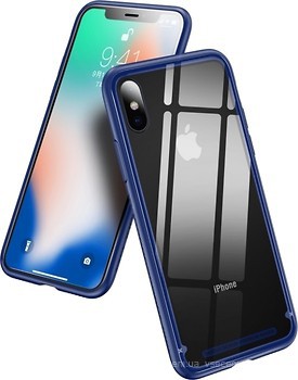 Фото Baseus See-Through Glass for iPhone X/Xs Blue (WIAPIPHX-YS03)