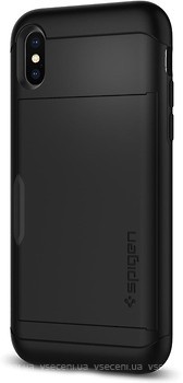 Фото Spigen Case Slim Armor for Apple iPhone Xs Black (SGP063CS24922)