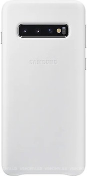 Фото Samsung Leather Cover for Galaxy S10 SM-G973F White (EF-VG973LWEGRU)