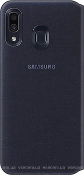 Фото Samsung Wallet Cover for Galaxy A30 SM-A305 Black (EF-WA305PBEGRU)