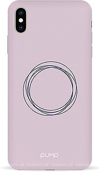 Фото Pump Silicone Minimalistic Case for Apple iPhone Xs Max Circles on Light (PMSLMNXSMAX-6/220)