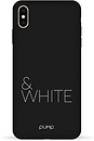 Фото Pump Silicone Minimalistic Case for Apple iPhone Xs Max Black and White (PMSLMNXSMAX-13/221)