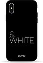 Фото Pump Silicone Minimalistic Case for Apple iPhone X/Xs Black and White (PMSLMNX/XS-13/208)