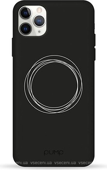 Фото Pump Silicone Minimalistic Case for Apple iPhone 11 Pro Max Circles on Dark (PMSLMN11PROMAX-6/173)
