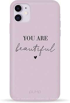 Фото Pump Silicone Minimalistic Case for Apple iPhone 11 You Are Beautiful (PMSLMN11-13/128)