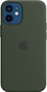 Фото Apple iPhone 12 mini Silicone Case with MagSafe Cypress Green (MHKR3ZE/A)