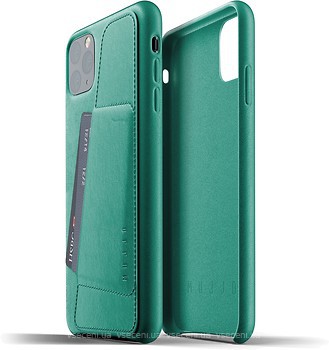 Фото Mujjo Full Leather Wallet чохол на Apple iPhone 11 Pro Max Alpine Green (MUJJO-CL-004-GR)