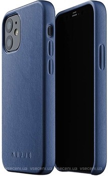 Фото Mujjo Full Leather чохол на Apple iPhone 12 Mini Monaco Blue (MUJJO-CL-013-BL)