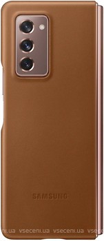Фото Samsung Leather Cover for Galaxy Z Fold2 Brown (EF-VF916LAEGRU)