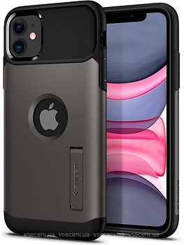 Фото Spigen Case Slim Armor for Apple iPhone 11 Gunmetal (076CS27077)