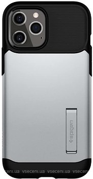 Фото Spigen Case Slim Armor for Apple iPhone 12 Pro Max Satin Silver (ACS01482)