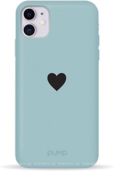 Фото Pump Silicone Minimalistic Case for Apple iPhone 11 Black Heart (PMSLMN11-6/259)