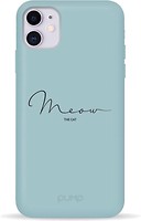 Фото Pump Silicone Minimalistic Case for Apple iPhone 11 Meow Blue (PMSLMN11-1/249)