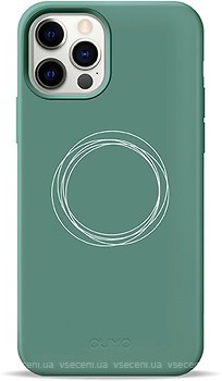 Фото Pump Silicone Minimalistic Case for Apple iPhone 12/12 Pro Circles on Green (PMSLMN12(6.1)-6/1731)