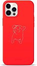 Фото Pump Silicone Minimalistic Case for Apple iPhone 12 Pro Max Pug With (PMSLMN12(6.7)-1/233)