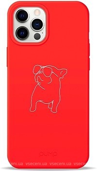 Фото Pump Silicone Minimalistic Case for Apple iPhone 12 Pro Max Pug With (PMSLMN12(6.7)-1/233)