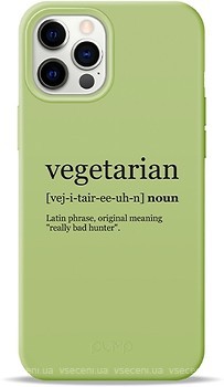 Фото Pump Silicone Minimalistic Case for Apple iPhone 12 Pro Max Vegetarian Wiki (PMSLMN12(6.7)-4/253)
