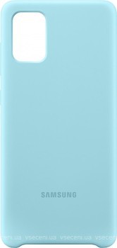 Фото Samsung Silicone Cover for Galaxy A71 SM-A715F Blue (EF-PA715TLEGRU)