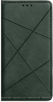 Фото Business Leather кожаный чехол-книжка Business Series Xiaomi Mi 10 Lite зеленый