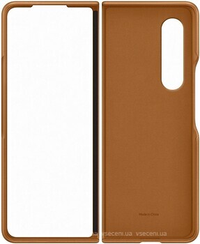 Фото Samsung Leather Cover for Galaxy Z Fold3 SM-F926B Camel (EF-VF926LAEGRU)