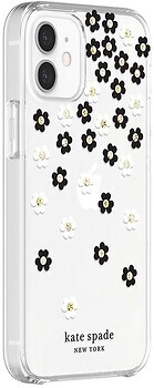 Фото Kate Spade New York  for Apple iPhone 12 Mini Scattered Flowers Black (KSIPH-151-SFLBW)