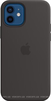 Фото Apple iPhone 12/12 Pro Silicone Case with MagSafe and Splash Screen Black