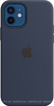Фото Apple iPhone 12/12 Pro Silicone Case with MagSafe and Splash Screen Deep Navy