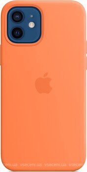 Фото Apple iPhone 12/12 Pro Silicone Case with MagSafe and Splash Screen Kumquat