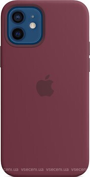 Фото Apple iPhone 12/12 Pro Silicone Case with MagSafe and Splash Screen Plum