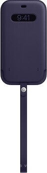 Фото Apple iPhone 12 Pro Max Leather Sleeve with MagSafe Deep Violet (MK0D3)