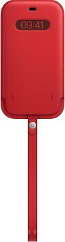 Фото Apple iPhone 12 Pro Max Leather Sleeve with MagSafe Red (MHYJ3)