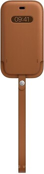 Фото Apple iPhone 12 Mini Leather Sleeve with MagSafe Saddle Brown (MHMP3)