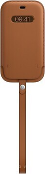 Фото Apple iPhone 12/12 Pro Leather Sleeve with MagSafe Saddle Brown (MHYC3)