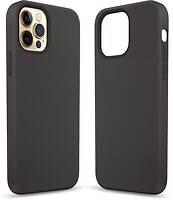 Фото MakeFuture Premium Silicone Case Apple iPhone 12 Pro Max Black (MCLP-AI12PMBK)