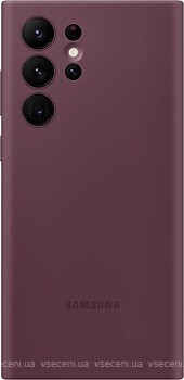 Фото Samsung Silicone Cover for Galaxy S22 Ultra SM-S908 Burgundy (EF-PS908TEEGRU)