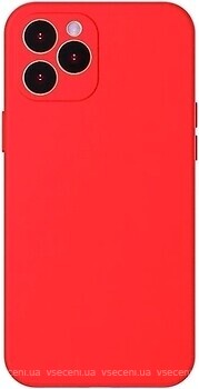 Фото Baseus Liquid Silica Gel Protective Case Apple iPhone 12 Pro Red (WIAPIPH61P-YT09)