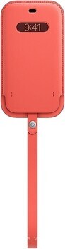 Фото Apple iPhone 12 Mini Leather Sleeve with MagSafe Pink Citrus (MHMN3)