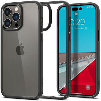 Фото Spigen Case Ultra Hybrid for Apple iPhone 14 Pro Max Matte Black (ACS04817)