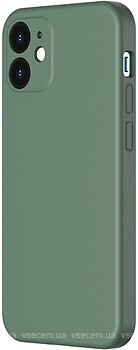 Фото Baseus Liquid Silica Gel Protective Case Apple iPhone 12 Mini Green (WIAPIPH54N-YT6A)