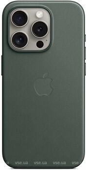 Фото Apple iPhone 15 Pro FineWoven Case with MagSafe Evergreen (MT4U3ZM/A)