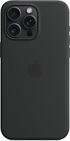 Фото Apple iPhone 15 Pro Max Silicone Case with MagSafe Black (MT1M3ZM/A)