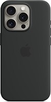 Фото Apple iPhone 15 Pro Silicone Case with MagSafe Black (MT1A3ZM/A)